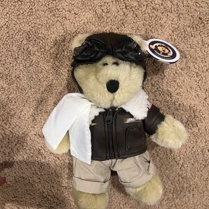Starbucks Bearista Aviator Bear Plush - Brown and Cream-2004